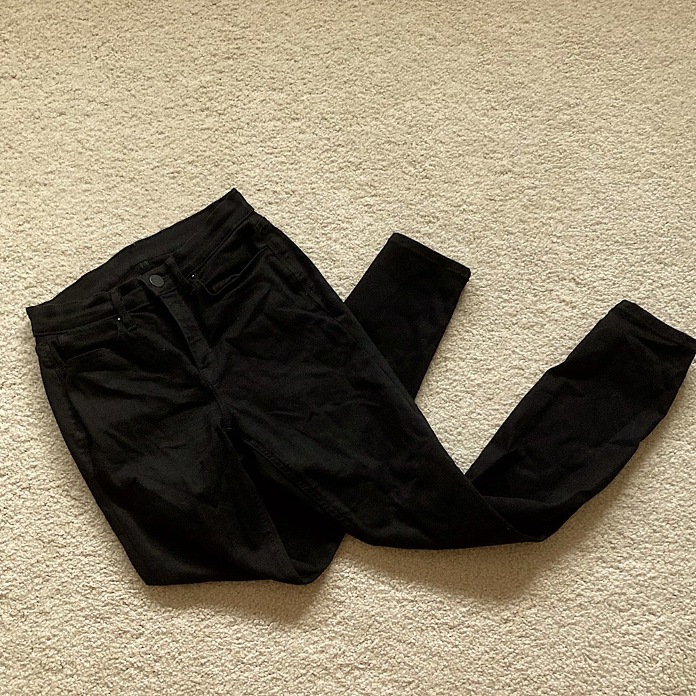 AYR hi-rise skinny Jean in black, size 24